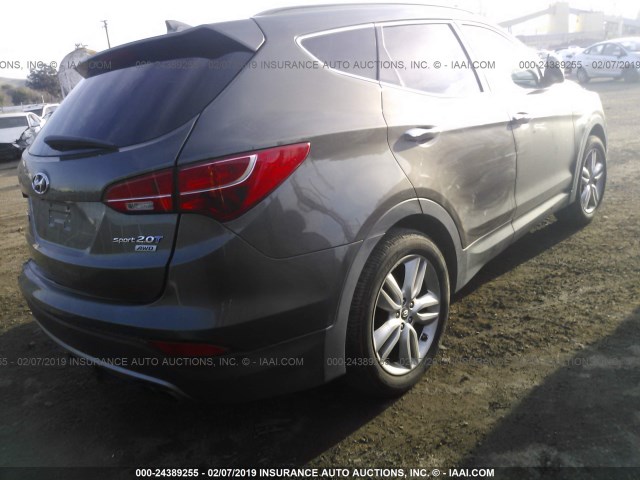 5XYZUDLA7DG051616 - 2013 HYUNDAI SANTA FE SPORT  Dark Brown photo 4