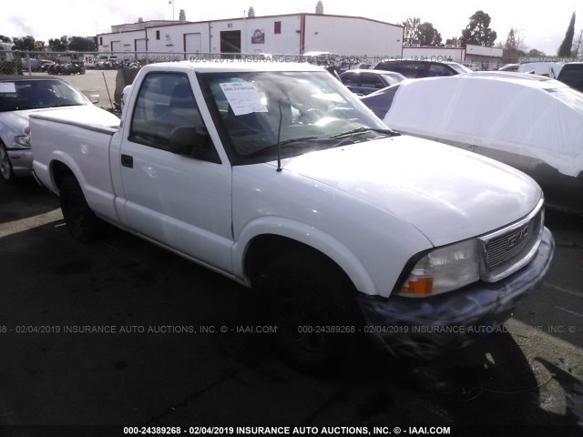 1GTCS14W528229662 - 2002 GMC SONOMA WHITE photo 1