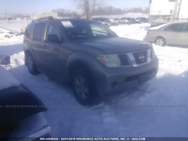 5N1AR18W05C705956 - 2005 NISSAN PATHFINDER LE/SE/XE GRAY photo 1