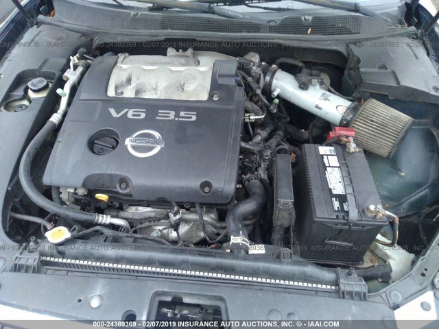 1N4BA41E25C838775 - 2005 NISSAN MAXIMA SE/SL BLUE photo 10