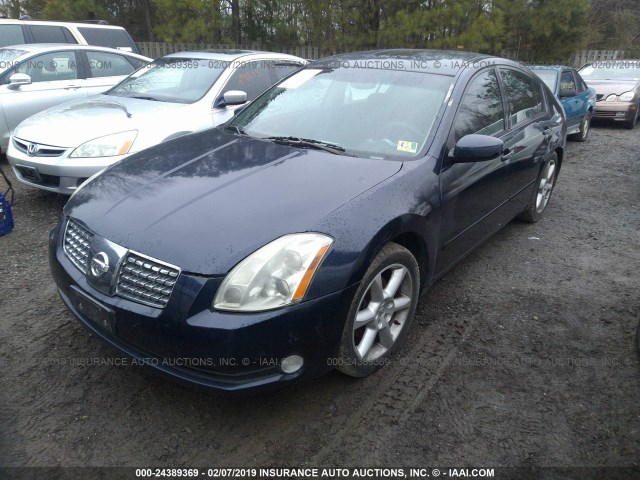 1N4BA41E25C838775 - 2005 NISSAN MAXIMA SE/SL BLUE photo 2