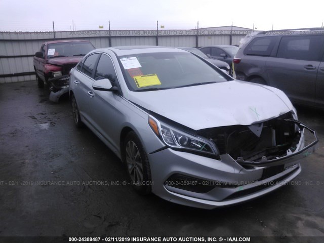 5NPE34AF8HH475157 - 2017 HYUNDAI SONATA SPORT/LIMITED SILVER photo 1