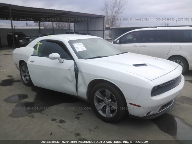 2C3CDZAG5GH290943 - 2016 DODGE CHALLENGER SXT WHITE photo 1