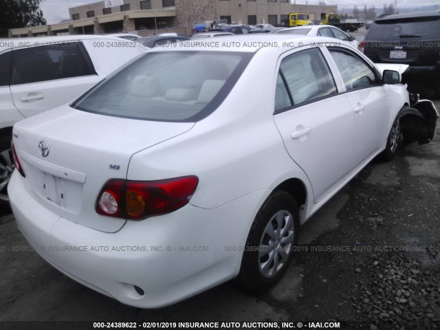 1NXBU4EE5AZ352439 - 2010 TOYOTA COROLLA S/LE/XLE WHITE photo 4