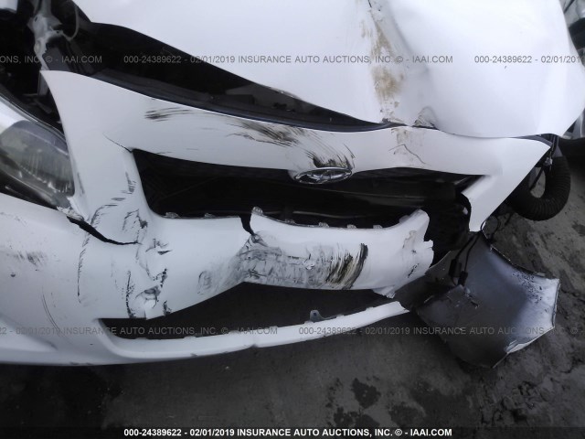 1NXBU4EE5AZ352439 - 2010 TOYOTA COROLLA S/LE/XLE WHITE photo 6