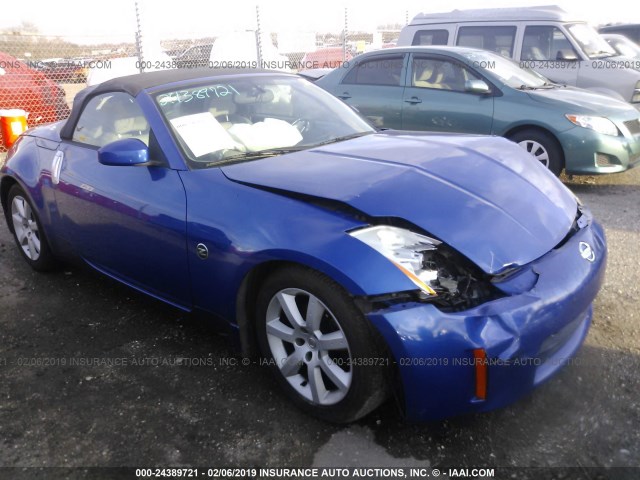 JN1AZ36A84T014294 - 2004 NISSAN 350Z ROADSTER BLUE photo 1