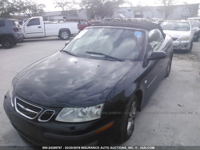 YS3FD79Y466101220 - 2006 SAAB 9-3 BLACK photo 2