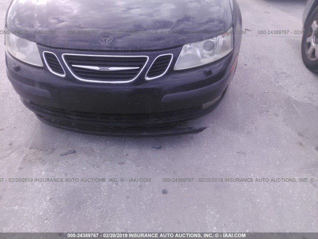 YS3FD79Y466101220 - 2006 SAAB 9-3 BLACK photo 6