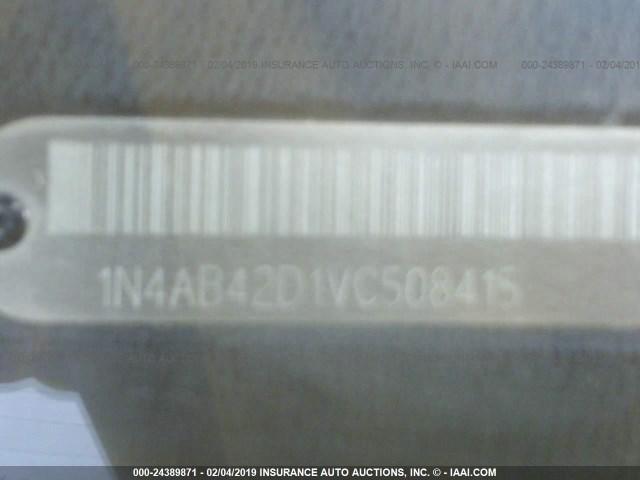 1N4AB42D1VC508415 - 1997 NISSAN 200SX SE WHITE photo 9