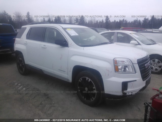 2GKFLTE38H6184973 - 2017 GMC TERRAIN SLE WHITE photo 1