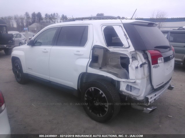 2GKFLTE38H6184973 - 2017 GMC TERRAIN SLE WHITE photo 3