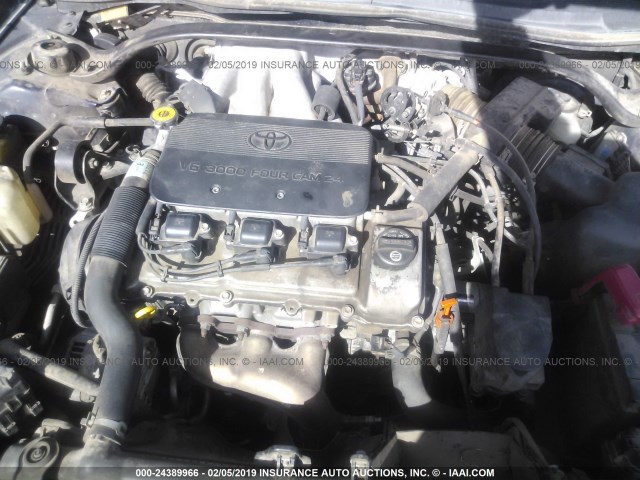 2T1CF28P11C428577 - 2001 TOYOTA CAMRY SOLARA SE/SLE BLUE photo 10