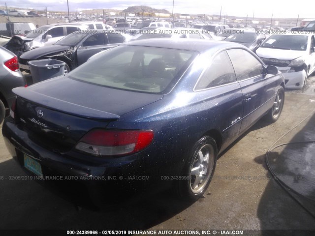 2T1CF28P11C428577 - 2001 TOYOTA CAMRY SOLARA SE/SLE BLUE photo 4