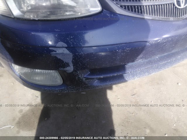 2T1CF28P11C428577 - 2001 TOYOTA CAMRY SOLARA SE/SLE BLUE photo 6