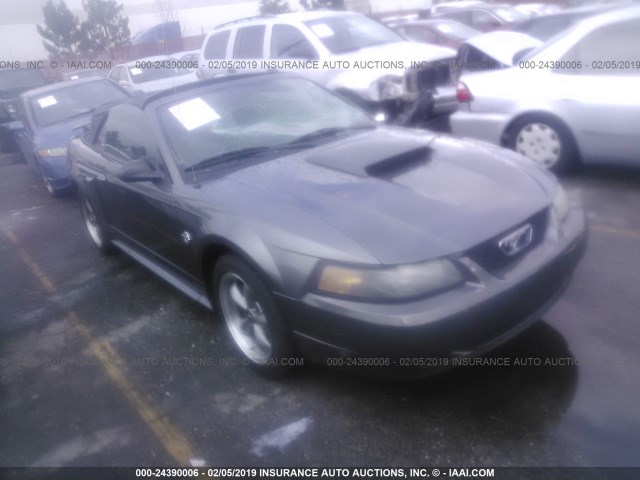 1FAFP45XX4F103180 - 2004 FORD MUSTANG GT GRAY photo 1