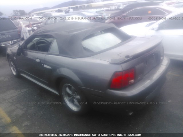 1FAFP45XX4F103180 - 2004 FORD MUSTANG GT GRAY photo 3