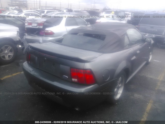 1FAFP45XX4F103180 - 2004 FORD MUSTANG GT GRAY photo 4