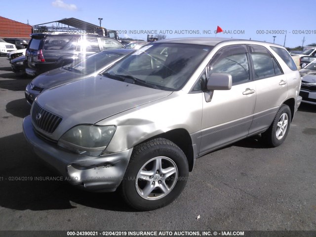 JT6GF10U9Y0050601 - 2000 LEXUS RX 300 GOLD photo 2