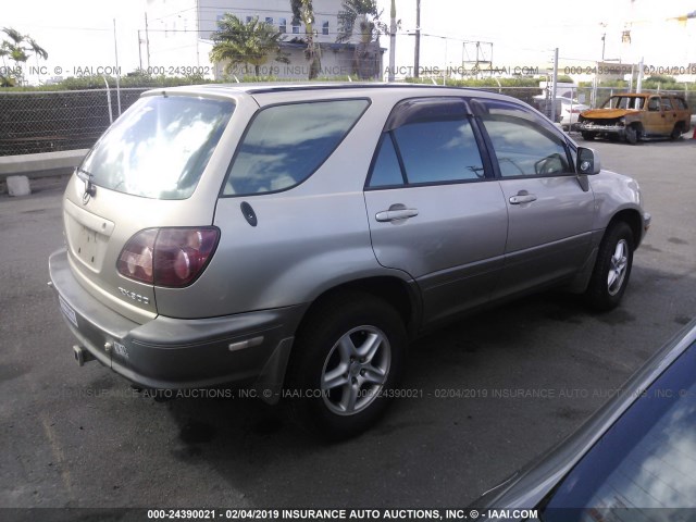 JT6GF10U9Y0050601 - 2000 LEXUS RX 300 GOLD photo 4