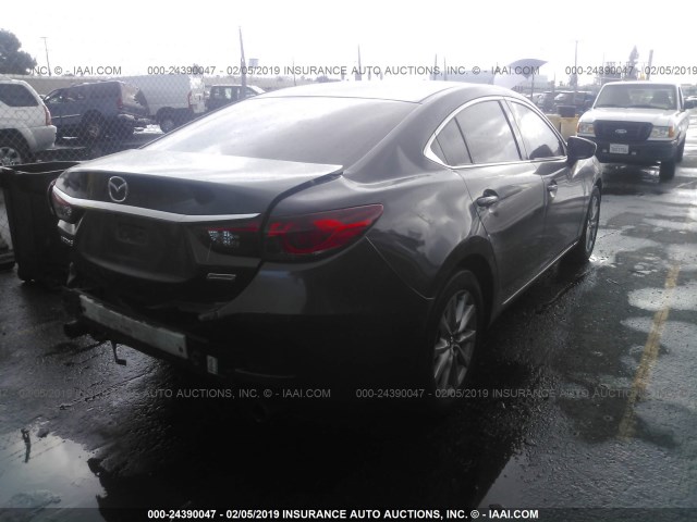 JM1GJ1U54F1210255 - 2015 MAZDA 6 SPORT GRAY photo 4