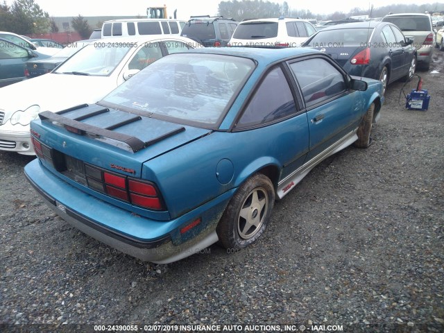 1G1JF14T3L7158480 - 1990 CHEVROLET CAVALIER Z24 BLUE photo 4