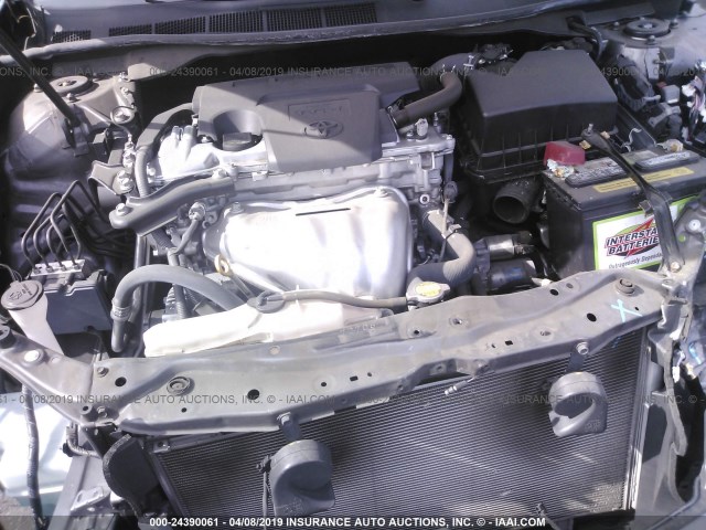 4T1BF1FK4EU871145 - 2014 TOYOTA CAMRY L/SE/LE/XLE GRAY photo 10