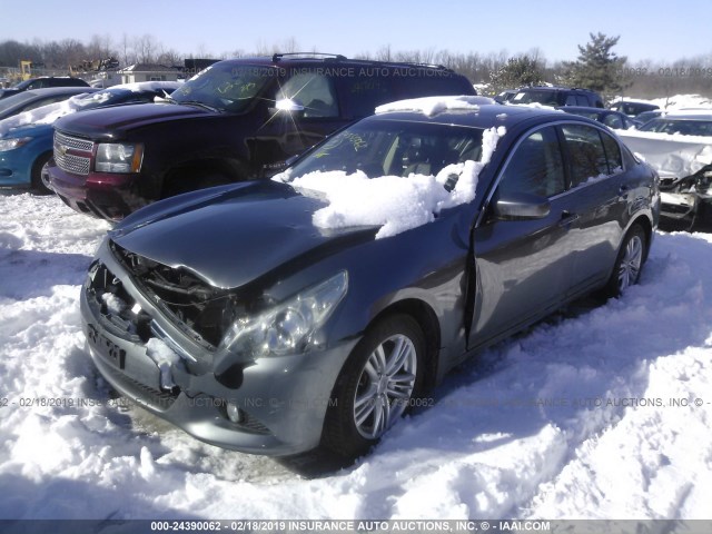 JN1CV6AR4AM454702 - 2010 INFINITI G37 BLACK photo 2