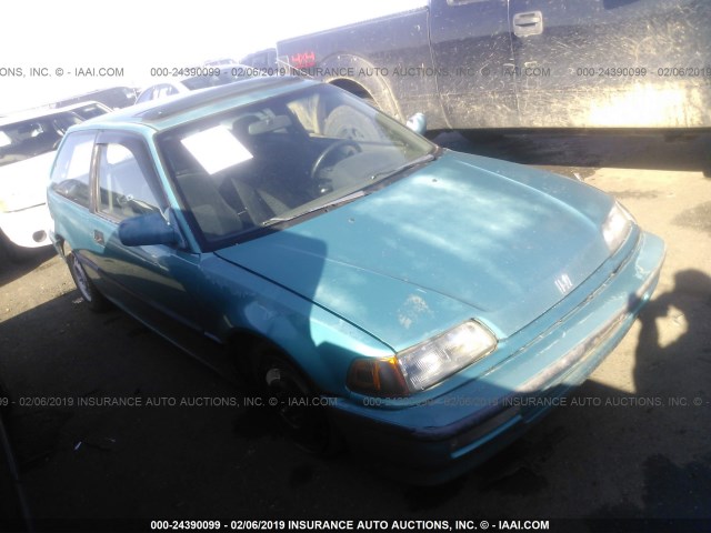 2HGED7369MH567927 - 1991 HONDA CIVIC SI GREEN photo 1