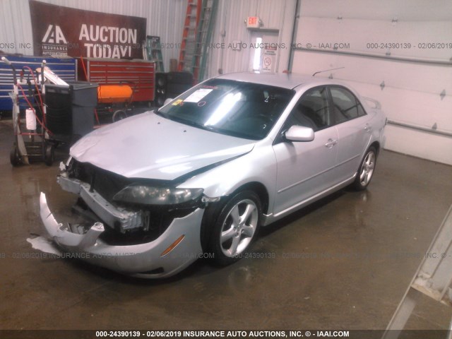 1YVHP80C685M41406 - 2008 MAZDA 6 I SILVER photo 2