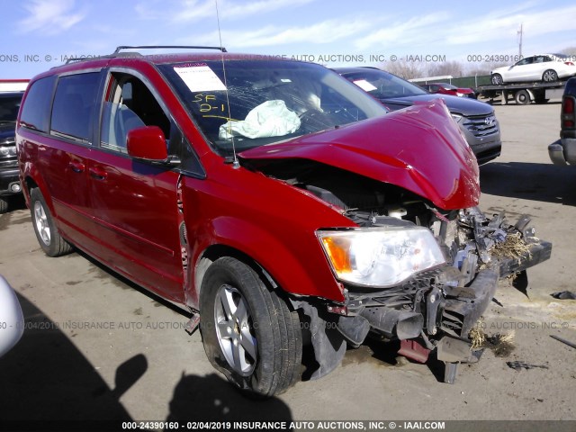 2C4RDGCG3DR655715 - 2013 DODGE GRAND CARAVAN SXT RED photo 1