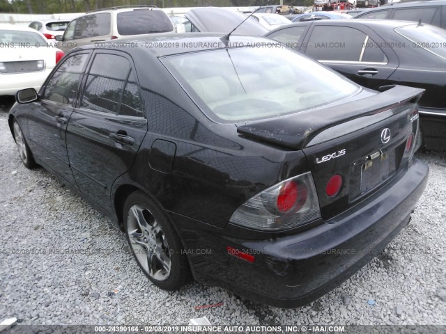 JTHBD192820039282 - 2002 LEXUS IS 300 BLACK photo 3