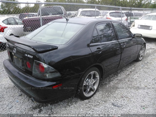 JTHBD192820039282 - 2002 LEXUS IS 300 BLACK photo 4