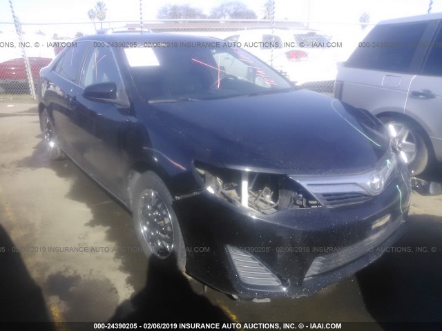 4T1BF1FK5CU042131 - 2012 TOYOTA CAMRY SE/LE/XLE BLACK photo 1