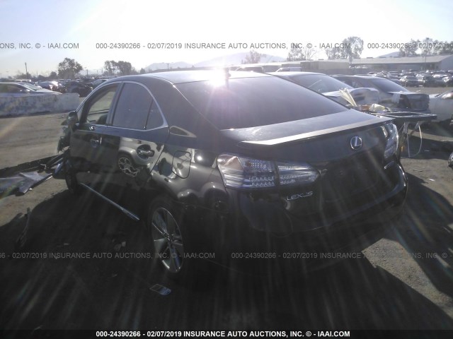 JTHBB1BA1A2035391 - 2010 LEXUS HS 250H BLACK photo 3