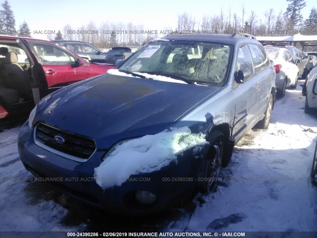 4S4BP61C576307585 - 2007 SUBARU LEGACY OUTBACK 2.5I BLUE photo 2