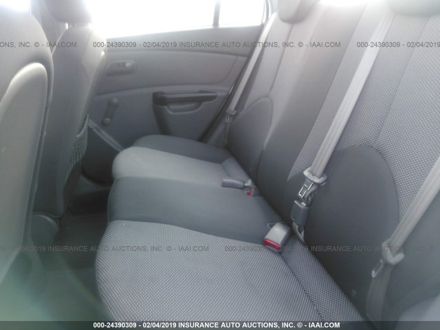 KNADH4A33B6910880 - 2011 KIA RIO LX/SX ვერცხლისფერი ფოტო 8