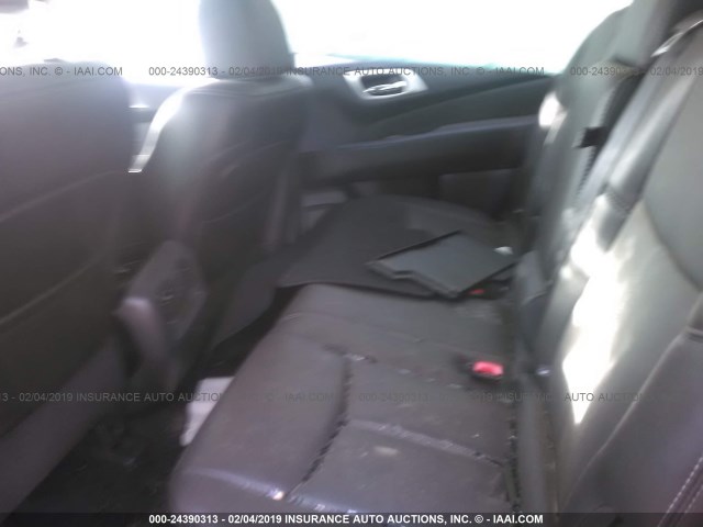 5N1DR2MM0HC628307 - 2017 NISSAN PATHFINDER S/SV/SL/PLATINUM GRAY photo 8