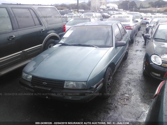 1G1LT54G3LE200069 - 1990 CHEVROLET CORSICA LT GREEN photo 2