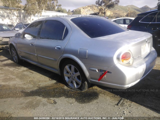 JN1DA31A33T412846 - 2003 NISSAN MAXIMA GLE/SE SILVER photo 3