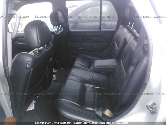 JNRDR09XX3W250273 - 2003 INFINITI QX4 SILVER photo 8