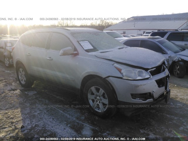 1GNKRJED8BJ250445 - 2011 CHEVROLET TRAVERSE LT SILVER photo 1