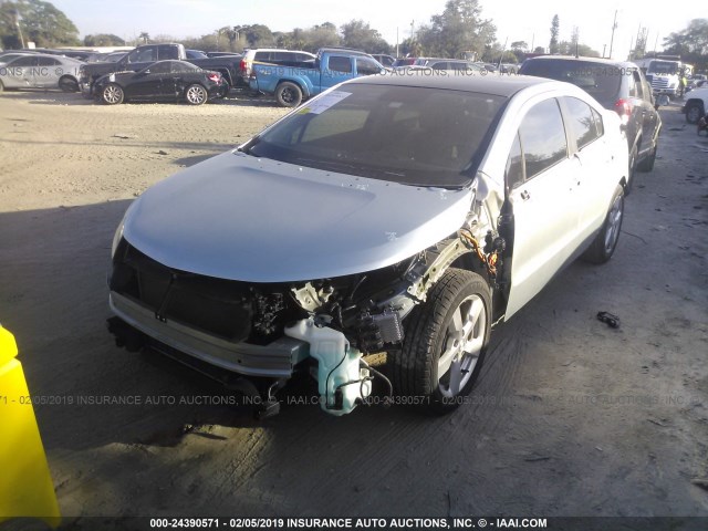 1G1RD6E4XCU104849 - 2012 CHEVROLET VOLT GREEN photo 2