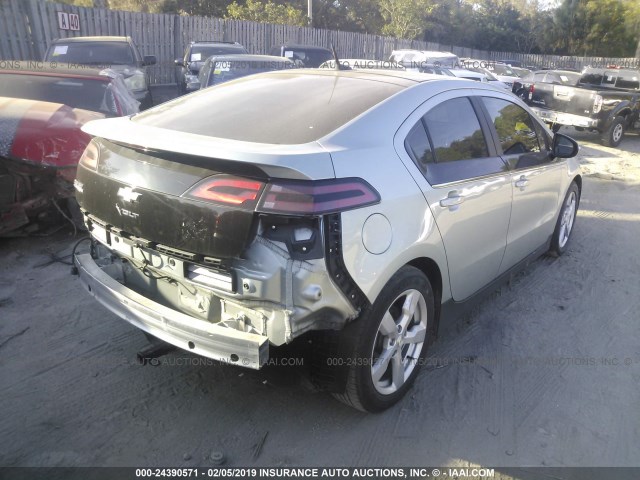 1G1RD6E4XCU104849 - 2012 CHEVROLET VOLT GREEN photo 4