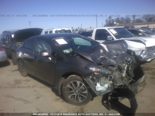 19XFB2F91DE028828 - 2013 HONDA CIVIC EXL GRAY photo 1