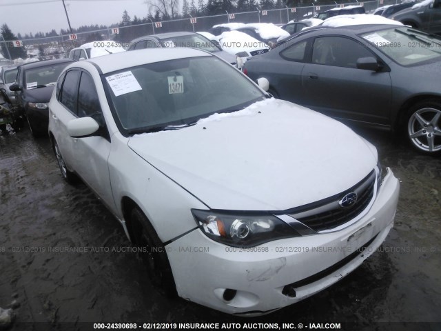 JF1GH61619G813984 - 2009 SUBARU IMPREZA 2.5I WHITE photo 1