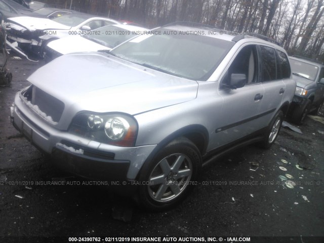 YV1CZ592451218684 - 2005 VOLVO XC90 SILVER photo 2