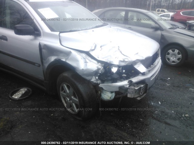 YV1CZ592451218684 - 2005 VOLVO XC90 SILVER photo 6