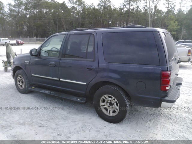 1FMRU156XYLA23368 - 2000 FORD EXPEDITION XLT BLUE photo 3