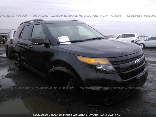 1FM5K8GT4FGB54737 - 2015 FORD EXPLORER SPORT BLACK photo 1