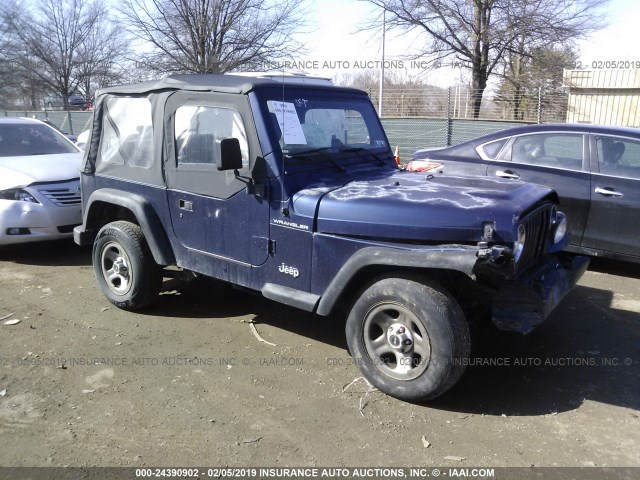 1J4FY29P3VP425901 - 1997 JEEP WRANGLER / TJ SE Dark Blue photo 1